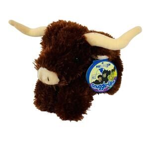 5 for $25| Purr-Fection‎ Tyson Junior Snuggle Longhorn Mini Cow 7" Plush NWT